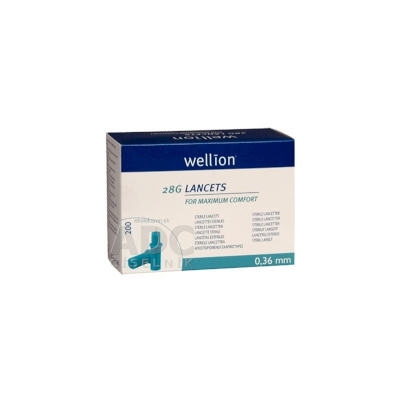 Wellion LANCETS 28G - Lanceta sterilná priemer 0,36 mm (WELL208) 1x200 ks