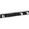 HANSGROHE RainSelect modul termostatu s podomietkovou inštaláciou, pre 5 spotrebičov, čierna/chróm, 15358600