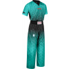 TOP TEN Pointfighting uniforma “Grafic” Size: 130, Color: Teal - Black