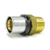PipeTec Mosadzná lisovacia prechodka 26x3 / 3/4