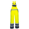 PORTWEST HI-VIS NOHAVICE S489 / Zateplené reflexné nohavice s trakmi - HV žltá L