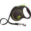 Vodítko FLEXI Black Design L opasok 5m/50kg zelená NEW