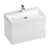 Kúpeľňová skrinka pod umývadlo RAVAK Natural biela vysoko lesklá 800 x 450 x 450 mm X000001052