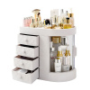 Organizér na kozmetiku Maya so zásuvkami, viacúrovňový, biely, 27,5x29,5 cm