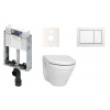 Tece Cenově zvýhodněný závěsný WC set k zazdění + WC Vitra S50 KMPLS50T