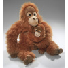 Plyšový orangutan s mládětem 43 cm - plyšové hračky