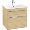 VILLEROY & BOCH Venticello závesná skrinka pod umývadlo, 2 zásuvky, 603 x 502 x 590 mm, Nordic Oak, A92401VJ