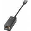 HP V8Y76AA USB-C na RJ-45 Adaptér Čierny