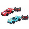 Závodné Auto RC na Diaľkové Ovládanie - 22,5 cm s LED Efekty, Na Batérie (3xA