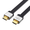 Interlook HWD-2,0-2M | Plochý vysokorýchlostný HDMI kábel s Ethernetom 2 metre Černá