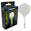 8784 Letky Winmau FUSION INTERMEDIATE BIELE - úzky závit (FUSION - dĺžka násadky 28 mm)