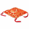 Nefertitis Vankúšik pod spievajúcu misu červený so zlatou výšivkou 14 cm NF29497 - cca 14 x 14 cm