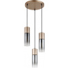 Globo Lighting Annika závesné svietidlo 3x25 W dymová-zlatá 21000-3HCA