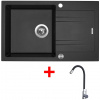 Sinks Linea 780 XC Metalblack + Elasta nehrdzavejúca oceľ/čierny