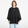 Mikina adidas Essentials Fleece Long Oversized Crew Sweatshirt Black XS XS