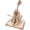 RoboTime dřevěné mechanické puzzle Kouzelné violoncello (elektrický pohon)