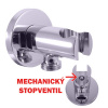 Držiak sprchy, s integrovaným ventilom STOP, chróm MD0750, RAV Slezák MD0750
