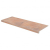 Rako Craft DCFVD892 schodová tvarovka 30x120 pottery hnědočervená rekt.