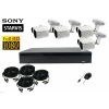 Monitorrs Security Bullet Monitor AHD kamerový set 4 kanálový 2,1 M.Pix.