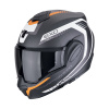 Moto prilba SCORPION EXO-TECH EVO CARBON COSY matná čierno / oranžová - Veľkosť XL