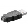 PREMIUMCORD Redukce USB 2.0 A - MINI-B 5 PIN (M/F) kur-10