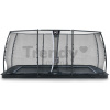 Trampolína s ochrannou sieťou Dynamic Groundlevel Black Exit Toys do zeme 305*519 cm čierna