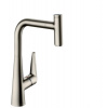 HansGrohe Talis Select M51 - Drezová batéria M5115-H300 s výsuvnou spŕškou, sBOX, vzhľad nehrdzavejúcej ocele 73853800