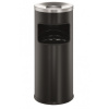 Kôš s popolníkom 17 ℓ čiierny