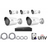 4MPx IP kamerový set UNIVIEW 5+1 (mini tubus)