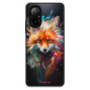 Lesklé pouzdro iSaprio pro Realme C67 - Neon Fox (Lesklé pouzdro, kryt, obal iSaprio Exclusive na mobil Realme C67 s motivem Neon Fox - elegantní skleněný vzhled, skvělá ochrana mobilu a luxusní styl,