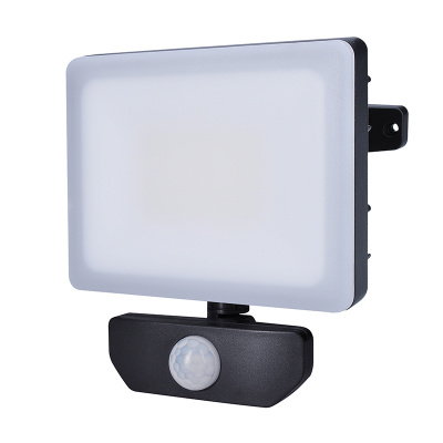 Solight LED reflektor Quick so sensorom, 30W, 2550lm, 4000K, IP44, čierny WM-30WS-Q