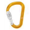 HMS karabína Petzl Attache žltá screw lock