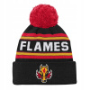 Detská zimná čiapka Calgary Flames NHL 3Rd Jersey Jacquard Cuff Pom