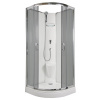 ARTTEC BRILIANT 90 x 90 cm - Sprchový box model 2 sivé sklo PAN04696