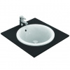 Ideal Standard Connect - Umývadlo zápustné, priemer 48 cm, s prepadom, biela E505301