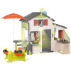 Domček s kompletnou základnou výbavou Friends House DeLuxe Life Smoby rozšíriteľný
