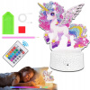 KREATÍVNA SADA Urob si sám JEDNOROŽEC NOČNÁ LAMPA DIAMANTOVÁ VÝŠIVKA