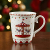 Vianočný hrnček s motívom kolotoča EASY LIFE 275 ml