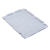 Veko na euro nádobu classic-line B, PP, 400 x 300 x 14 mm, sivé