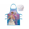Euroswan Detská zástera s čiapkou Frozen II - Anna a Elsa