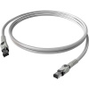Easylan CP1OAMSMS0015 RJ45 sieťové káble, prepojovacie káble CAT 6A S/FTP 1.50 m sivá dvojžilový tienený, bez halogénov, samozhášavý 1 ks; CP1OAMSMS0015