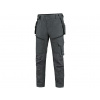 CXS LEONIS / Nohavice do pása - šedá/čierne doplnky 48