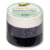 Folia Glitter Tape - dekoračná lepiaca páska čierna sada, 3 ks