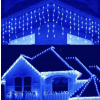 Vonkajšie Vianočné osvetlenie - Závesné žiarovky pre strechu 500 LED cencúle modré (Závesné žiarovky pre strechu 500 LED cencúle modré)