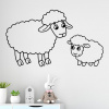 Veselá Stena Samolepka na stenu Ovečky Farba: černá