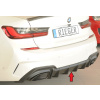 Rieger vložka zadného nárazníka (pre vozidlá s ťažným zariadením) pro BMW rad 3 G21 touring, plast ABS bez povrchovej úpravy, pro orig. koncovky vlevo/vpravo (M340i/M340d)