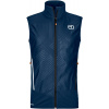 Skialpinistická softshellová vesta Ortovox Col Becchei Vest Men's - deep ocean XL