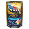ONTARIO Konzerva pre psov Adult kuracie pate s príchuťou čučoriedok 400 g