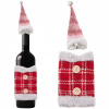 Ruhhy 22589 Vianočný obal na fľašu červenobiela