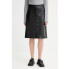 Kožená sukňa MUNTHE LOCUS 253123325303 čierna 36